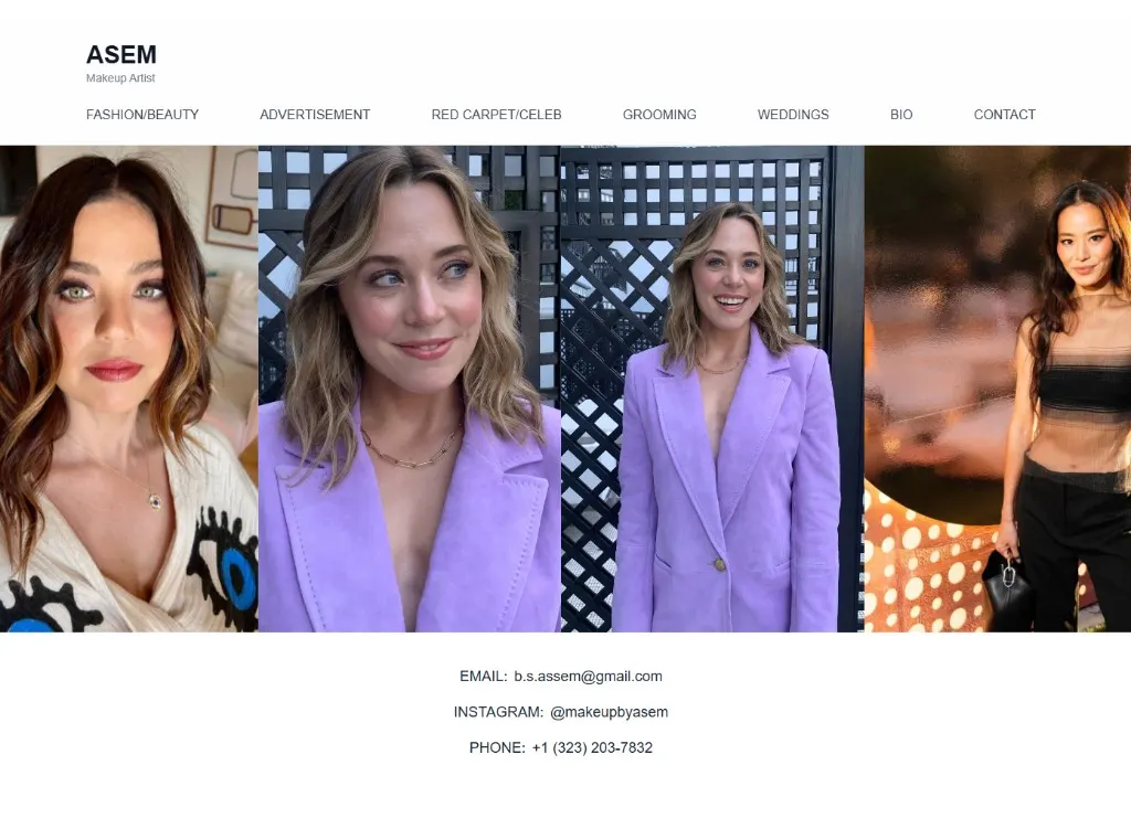 ASEM Makeup Artist — Next.js · TypeScript